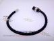 Perfect Replica High Quality Black Leather Mont Blanc Bracelet - Stainless Steel With Black Clasp (3)_th.jpg